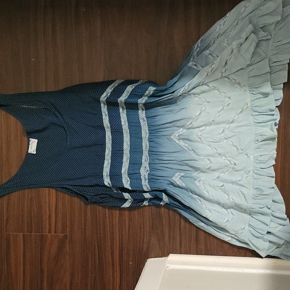 Free People voile and lace slip dress